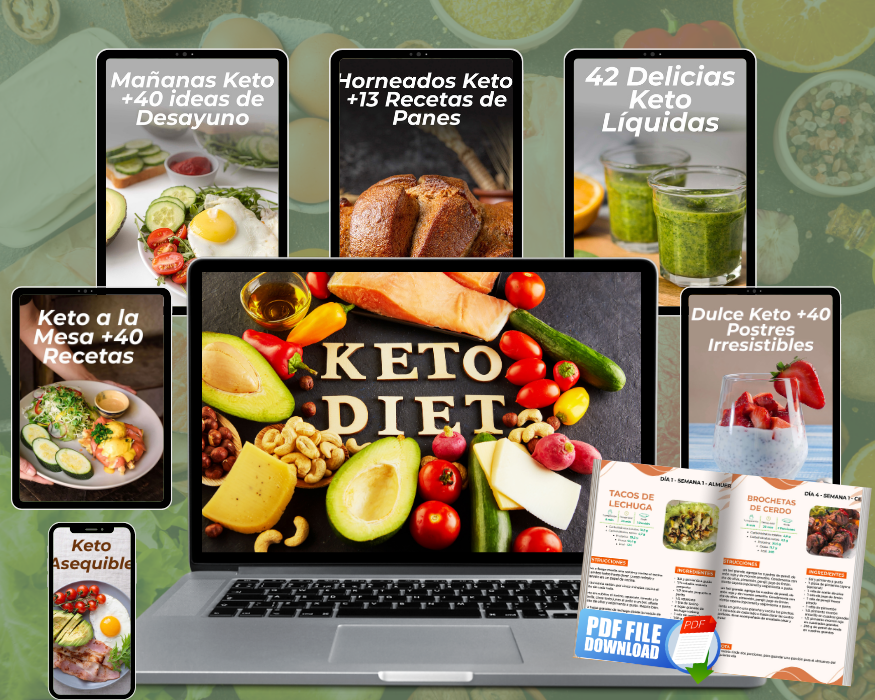MEGA PACK DE RECETAS KETO - 8 EN 1